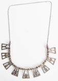 WWII NAZI GERMAN RUNES OF LIFE SILVER NECKLACE