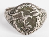 WWII NAZI GERMAN LUFTWAFFE PILOT OBSERVER'S RING