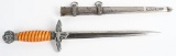 WWII NAZI GERMAN LUFTWAFFE OFFICER'S DAGGER WW2