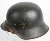 WWII NAZI GERMAN ORGANIZATION TODT M42 HELMET WW2