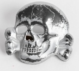 WWII NAZI GERMAN SS VISOR CAP SKULL M1/52 WW2