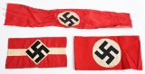 WWII NAZI GERMAN NSDAP HJ ARMBAND LOT OF 3 WW2