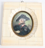 HAND PAINTED PORTRAIT OF FREDERICK THE GREAT