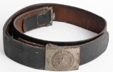 WWII NAZI GERMAN HEER BELT AND BELT BUCKLE WW2