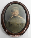 WWI HAND TINTED PHOTOGRAPH OF RUSSIAN SOLDIER
