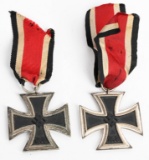 WWII NAZI GERMAN 2nd CLASS IRON CROSS LOT OF 2 WW2