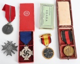WWII NAZI GERMAN MEDAL LOT OF 6 NSDAP HEER WW2