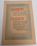 WWII NAZI ANTI JEWISH MARXIST POSTER WW2
