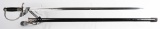 WWII NAZI SS ENGRAVED BLADE DEGEN SWORD WW2 W KNOT