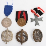 WWII NAZI GERMAN MEDAL LOT SA POLICE HEER DRL WW2