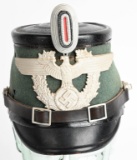 WWII NAZI GERMAN POLICE SCHUTZPOLIZEI NCO'S SHAKO
