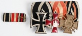 WW1 IMPERIAL GERMAN 3 PLACE MEDAL BAR WWI