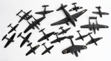 WWII US SILHOUETTE AIRPLANE MODELS LOT OF 18 WW2