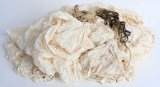 WWII GERMAN WHITE PARACHUTE WITH RISERS AND RING