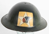 WW1 2ND DIVISION 5TH MARINE REGIMENT CAMO HELMET