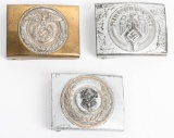 WWII NAZI GERMAN BELT BUCKLE LOT OF 3 HJ SA WW2