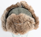 WWII NAZI GERMAN WEHRMACHT WINTER FUR CAP
