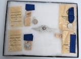 WWII NAZI GERMAN LONG SERVICE MEDAL LOT W COCKADE
