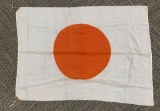 WWII JAPANESE NATIONAL SILK FLAG WITH TIES WW2