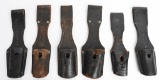 WWII NAZI GERMAN K98 RIFLE BAYONET FROG LOT OF 6