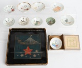 WWII IMPERIAL JAPANESE SAKE CUP LOT W/ TRAY WWII