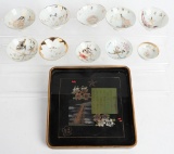 WWII IMPERIAL JAPANESE SAKE CUP LOT W/ TRAY WWII