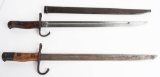 WWII JAPANESE BAYONET LOT OF 2 TYPE 30 W/ TRAINER