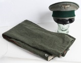 REPRO WWII NAZI GERMAN VISOR HAT & TROUSERS WW2
