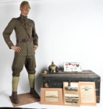 WW1 24th AERO SQUADRON ID'ed PILOT TRUNK GROUPING