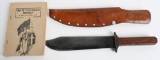 1923 KA-BAR KU KLUX KLAN KNIFE W/ SCABBARD & BOOK