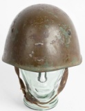 WWII ITALIAN M33 STEEL COMBAT HELMET W/ LINER WW2