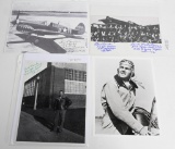 WWII FLYING TIGERS SIGNED PHOTO LOT OF 6 WW2