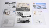 WWII SIGNED PHOTOS OF ACES & IWO JIMA FLAG RAISER