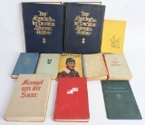 WWII NAZI GERMAN LOT OF PERIOD 11 BOOKS WW2