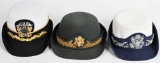 3 FEMALE FIELD GRADE OFFICER CAPS ARMY NAVY AF