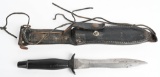 1979 DATED GERBER FIGHTING KNIFE W/ SCABBARD