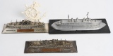 WWII US NAVY SHIPS ACHIEVEMENT TROPHIES WW2
