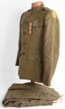 WW1 US 1ST ARMY DIVISION UNIFORM w/ MEDALS WWI