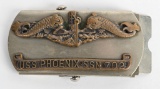 US NAVY USS PHOENIX SSN 702 BELT BUCKLE DOLPHINS