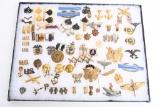 L:ARGE LOT OF MILITARY INSIGNIA WW1 THRU VIETNAM
