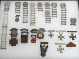1900 THRU WWII MARKSMANSHIP BADGE LOT OF 23 WW2