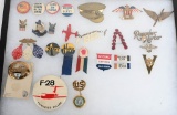WWII US HOMEFRONT PATRIOTIC PINS LOT OF 25 WW2