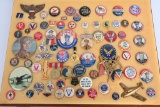 WWII US PATRIOTIC PINS ANTI AXIS V FOR VICTORY WW2