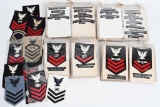 WWII & POST WWII NAVY RATE AND SHIP PATCH LOT