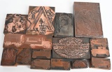 WWII PATRIOTIC PRINT BLOCKS UNCLE SAM & OTHERS WW2