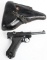 EXCEPTIONAL BLACK WIDOW LUGER RIG BYF 41 CODE