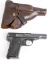 FINE JAPANESE CONTRACT FN1910 PISTOL W / HOLSTER