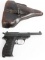 WALTHER AC43 MARKED P-38 PISTOL WITH HOLSTER
