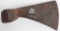 1838 DATED EARLY HAND FORGED TRADE AXE HEAD