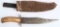 EARLY HAND FORGFED DROP POINT BOWIE KNIFE